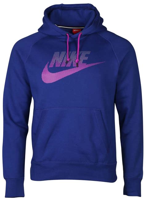 Nike Men's AW77 Fleece Nike Logo Pullover Hoodie